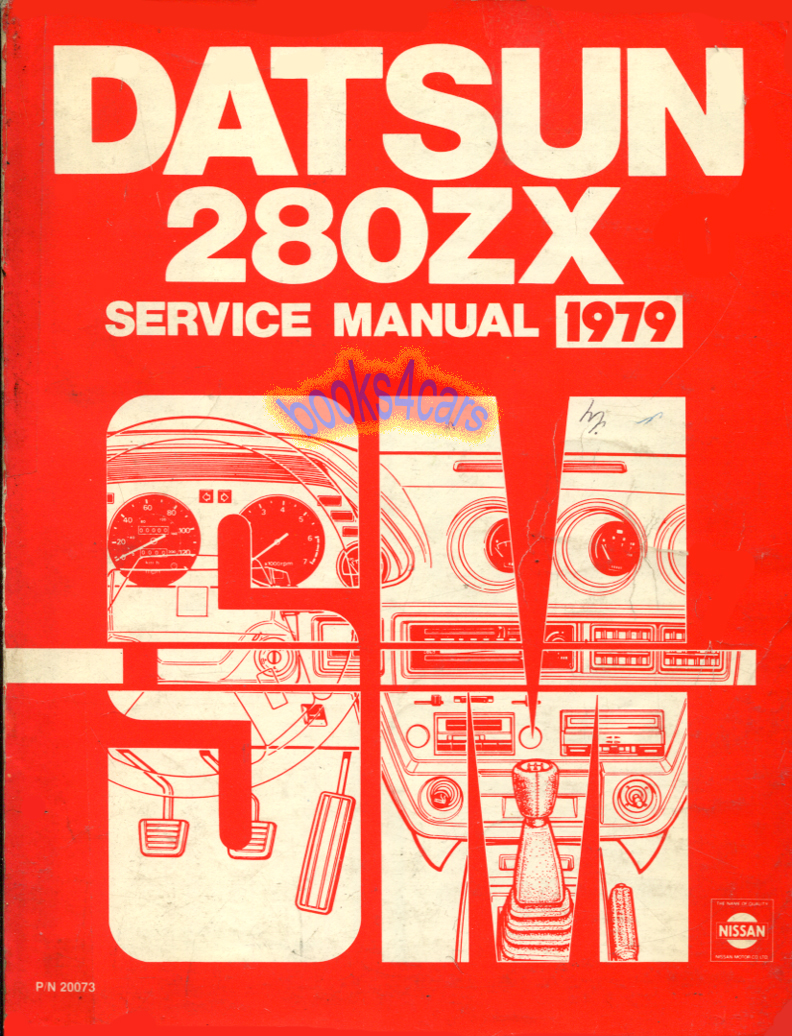 view cover of 1979 280ZX Shop Service Repair Manual by Datsun Nissan for 280 ZX