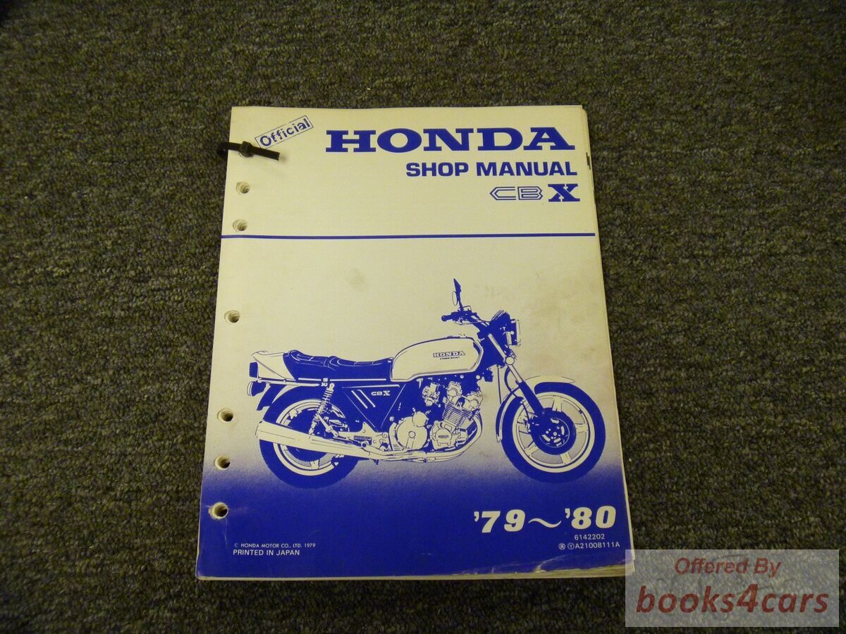 view cover of 1979-1980 CBX shop service repair manual by Honda