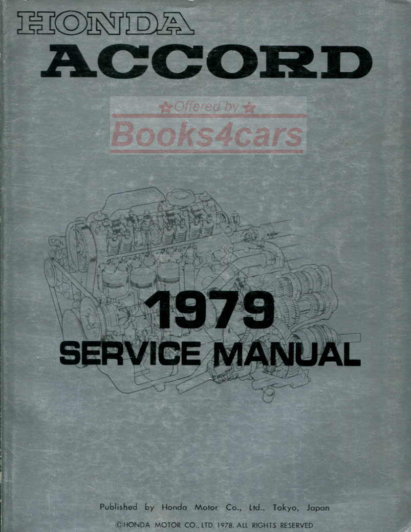 view cover of 1979 Accord Service manual by Honda