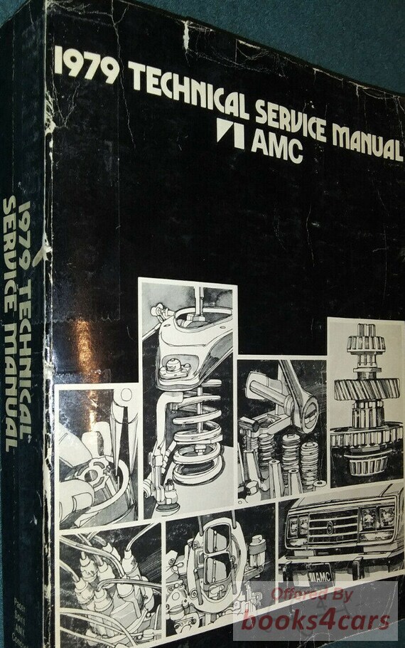 view cover of 1979 Shop Service Repair Manual for AMX Pacer Concord Spirit by AMC