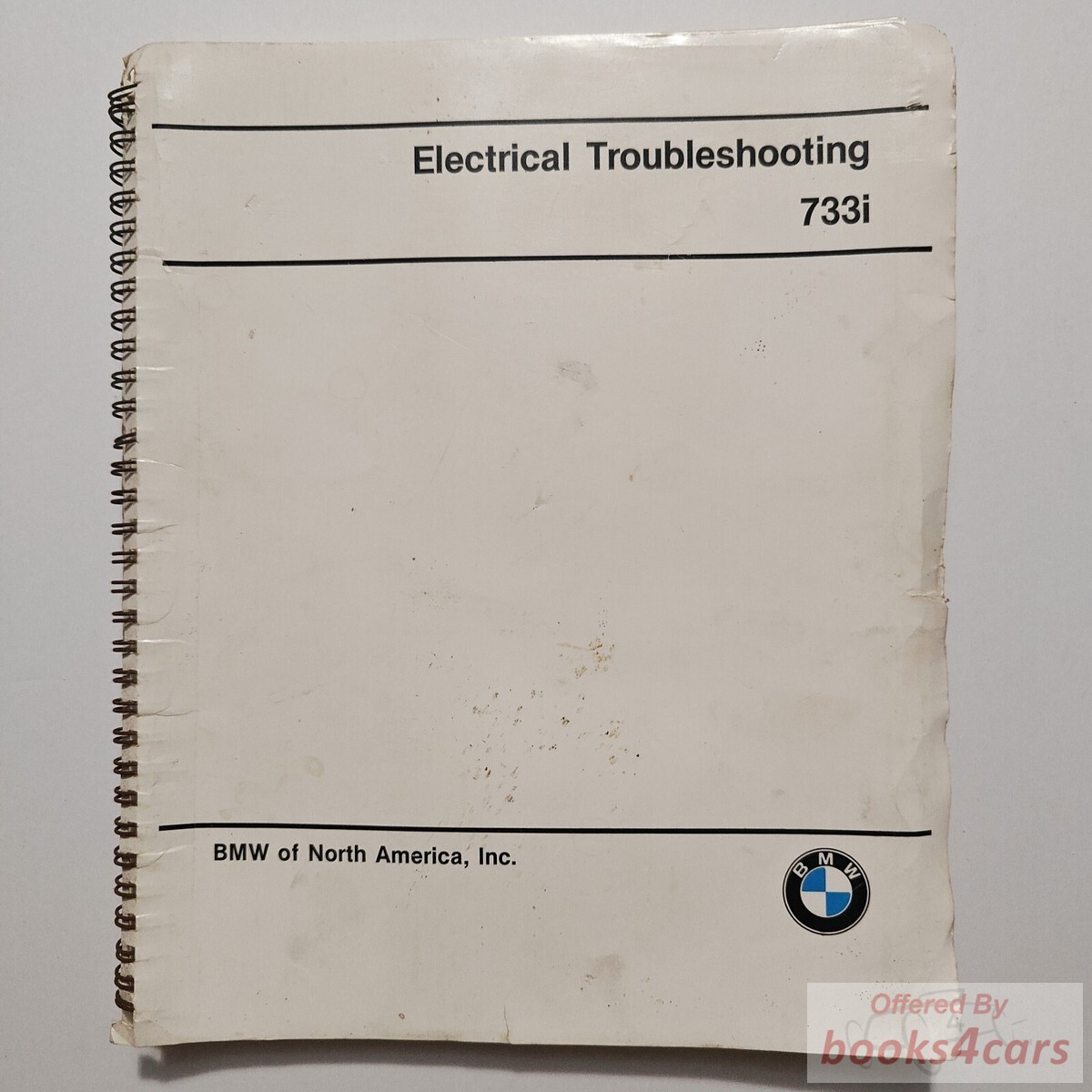 view cover of 1979 733I Electrical Troubleshooting Manual By BMW