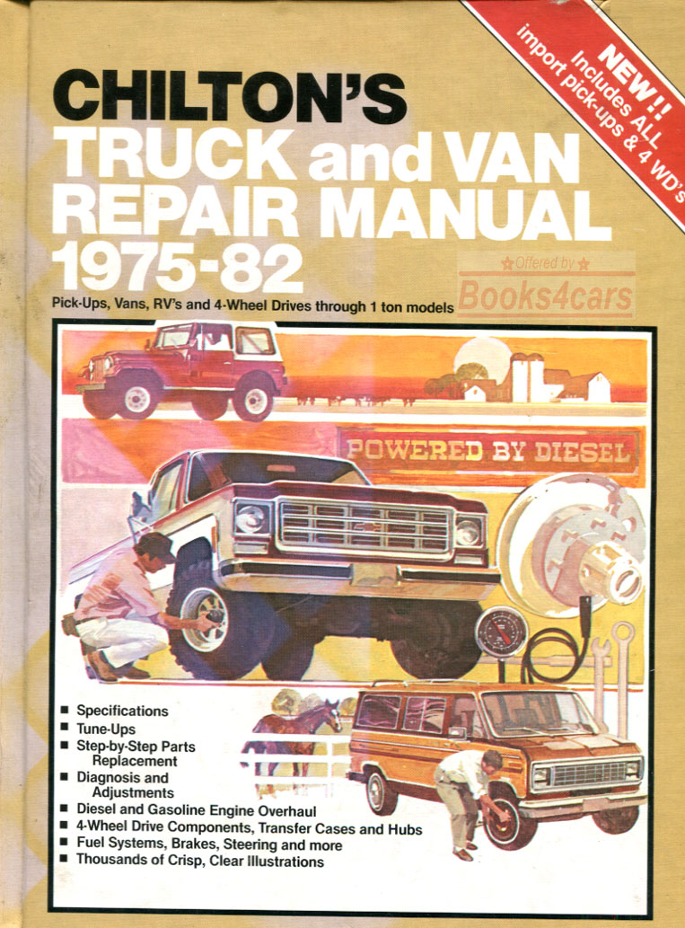 view cover of 1975-82 Chilton truck van repair manual domestic and import up to one ton