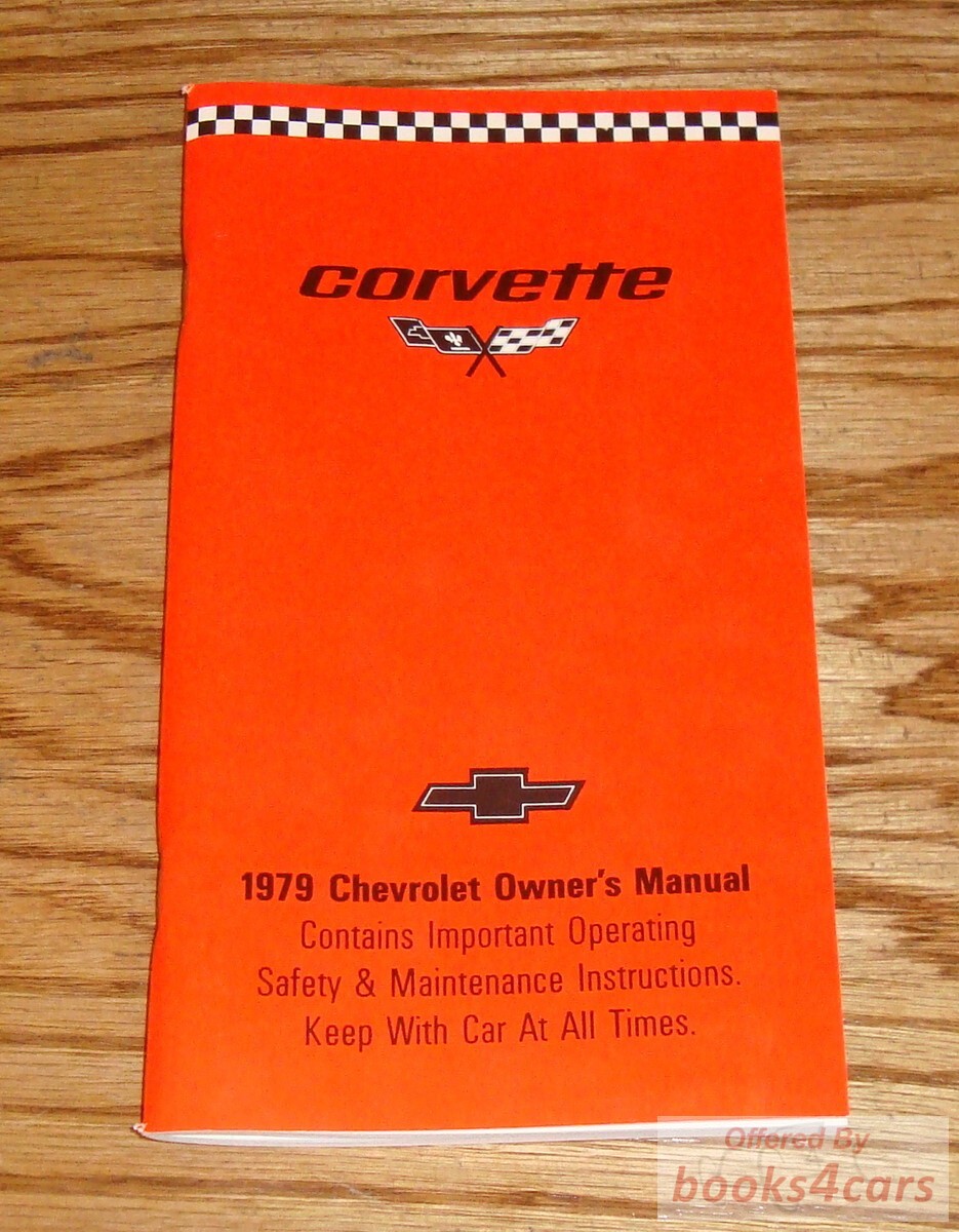 view cover of 1979 Corvette Owners Manual by Chevrolet