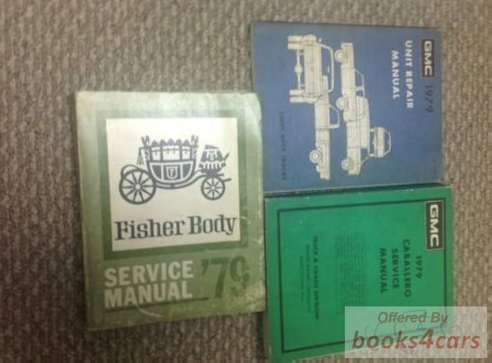 view cover of 1979 Caballero shop service repair manual by GMC