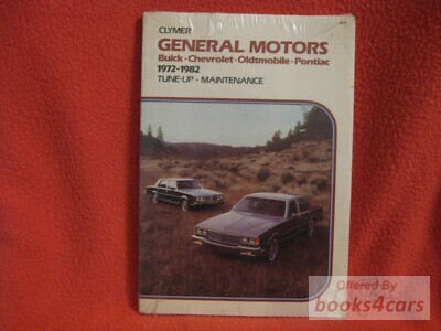 view cover of 1972-1987 Shop Service Repair Manual for Buick Chevrolet Oldsmobile & Pontiac by Clymer covering Impala BelAir Caprice Le Mans Grandville Safari LeSabre Regal Bonneville Park Avenue Delta 88 98 Regency Custom Cruiser Starfire LeMans Catalina Bel Air Centurion Estate Wagon Riviera Skyhawk Biscayne Monza Grand Ville Parisienne Sunbird & more