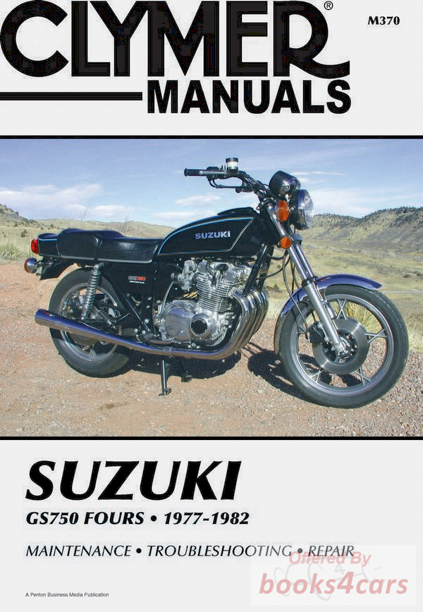 view cover of 1977-1982 GS750 Shop Service Repair manual, 360 pages by Clymer for Suzuki GS 750