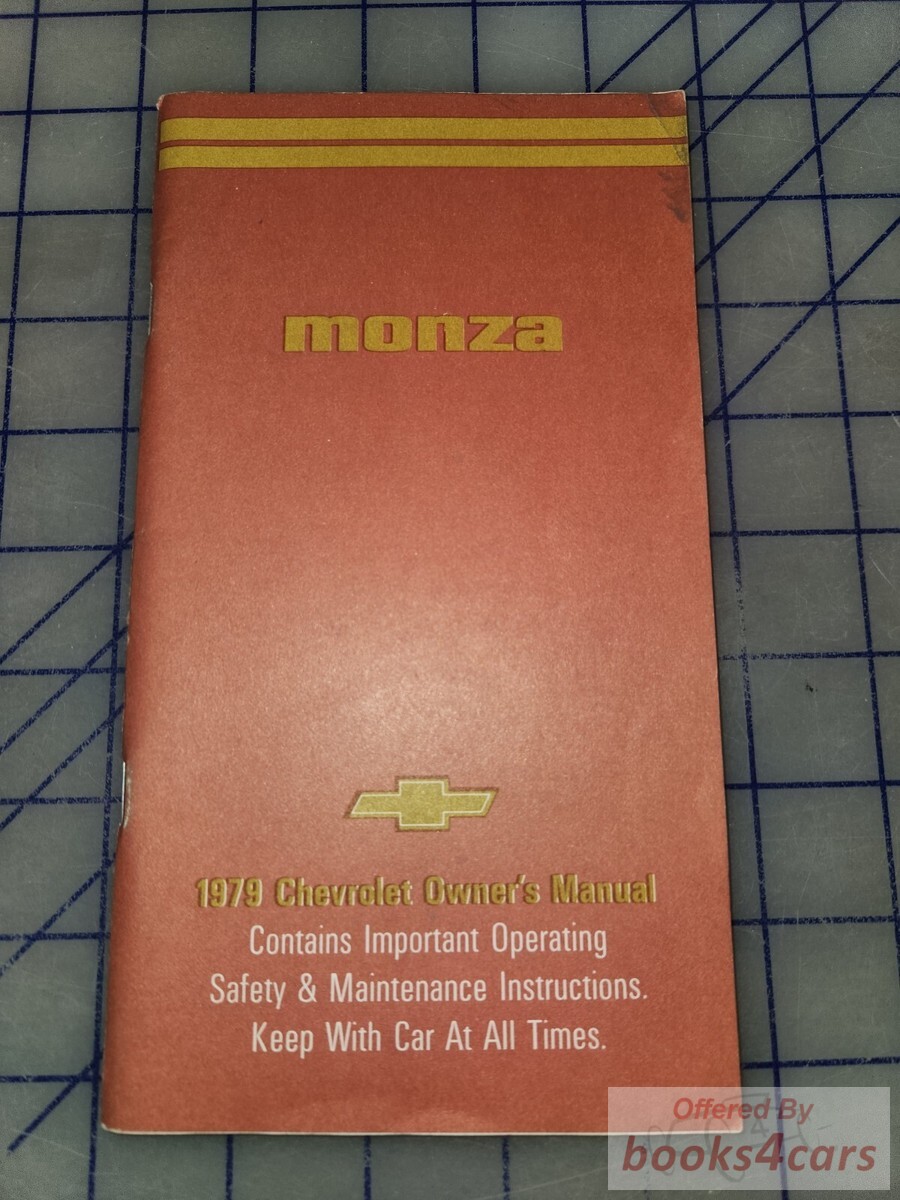 view cover of 1979 Monza Owners manual by Chevrolet.