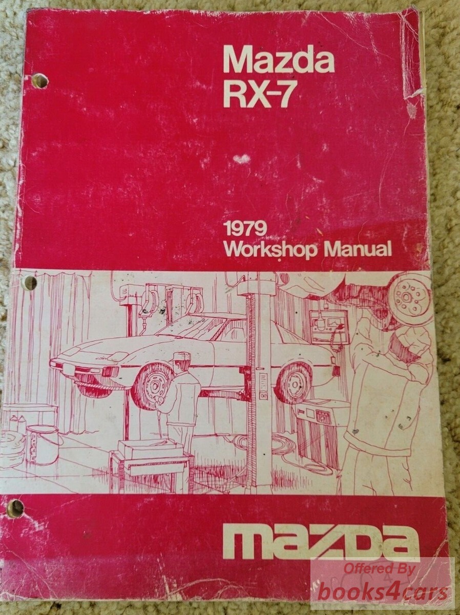 view cover of 1979 RX7 Workshop Manual by Mazda for RX 7