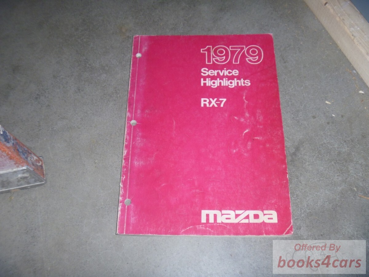 view cover of 1979 RX7 Service Highlights by Mazda RX-7