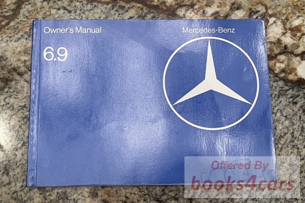 view cover of 1979 6.9 owner's manual by Mercedes