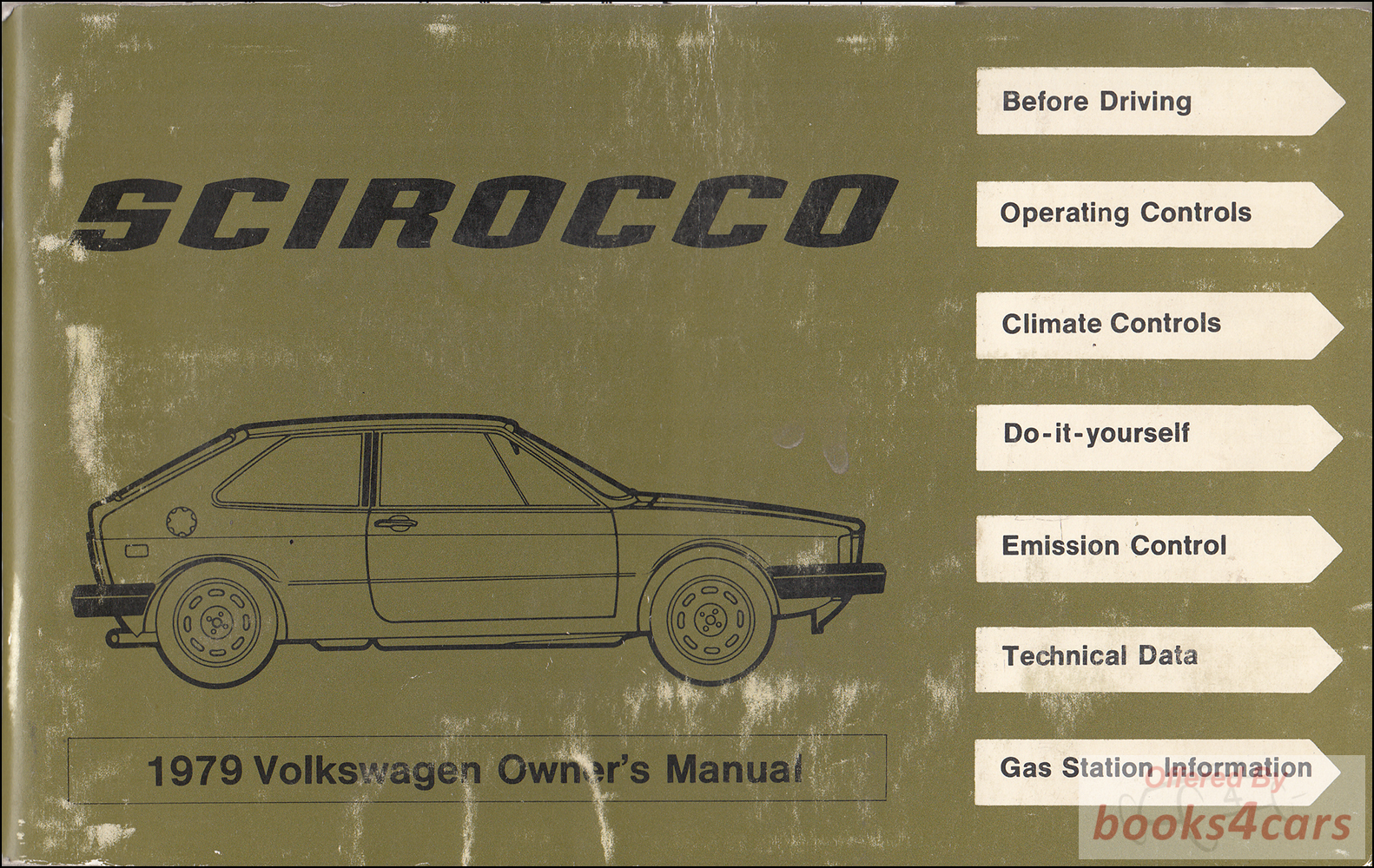 view cover of 1979 Volkswagen Scirocco Owners Manual by VW