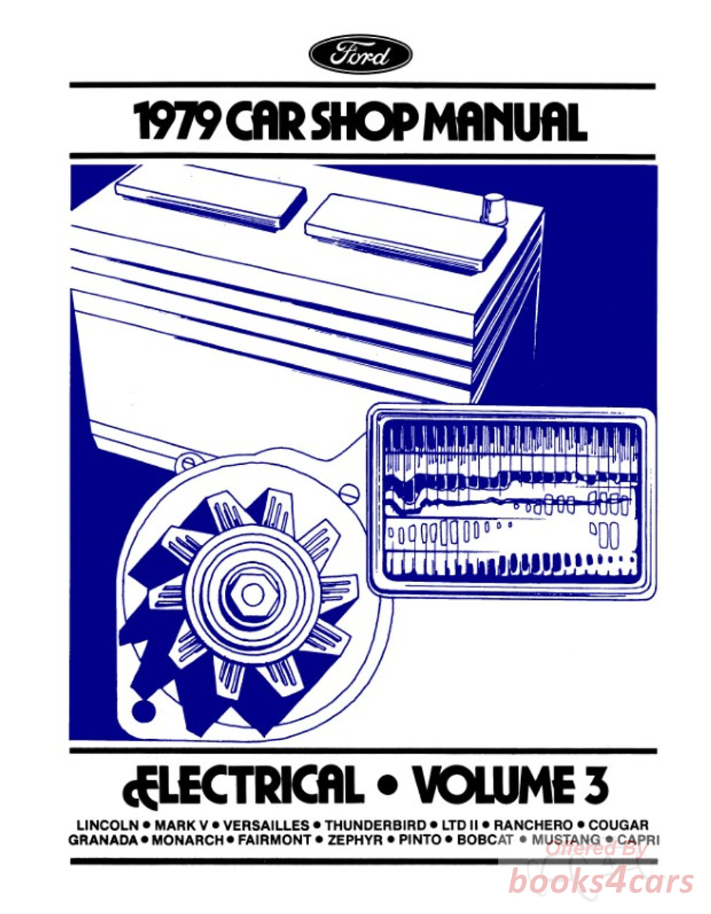 view cover of 1979 Electrical Shop service repair manual (vol. 3) by Ford Lincoln Mercury cars