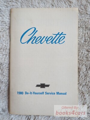 view cover of 1980 Chevette Do-IT-Yourself Manual by Chevrolet