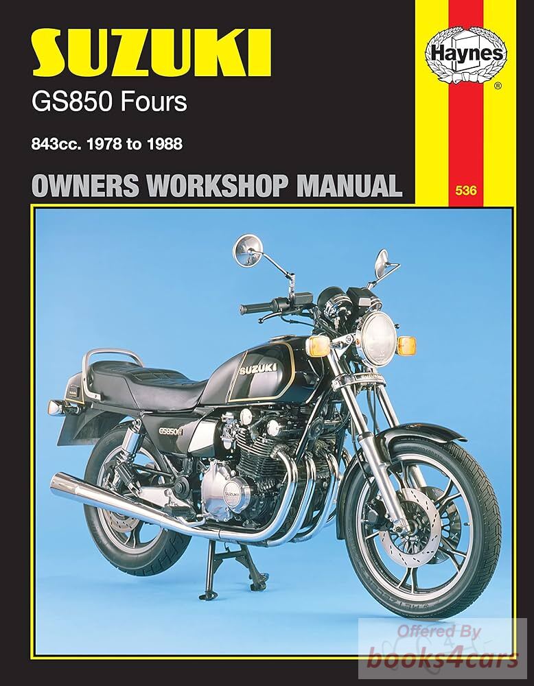 view cover of 1978-1988 GS850 Repair Manual by Haynes for Suzuki GS 850