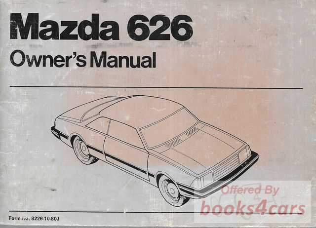view cover of 1980 626 Owners manual by Mazda.