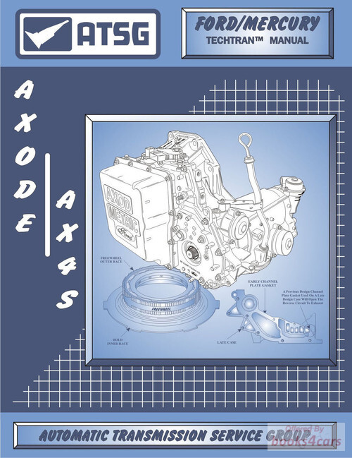 view cover of Ford AXOD-E AX4S Shop Service Repair Manual by ATSG for Taurus, Sable & Lincoln vehicles