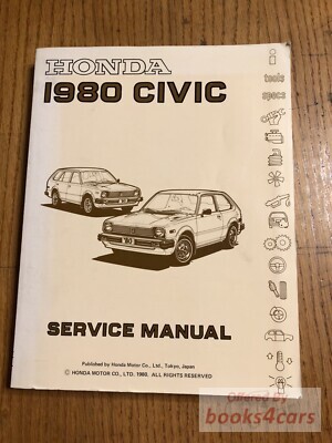 view cover of 1980 Civic Shop Service Repair Manual by Honda