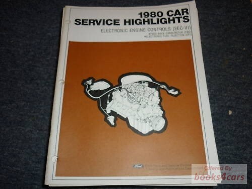 view cover of 1980 Car Service Highlights, Electronic Engine Controls (EEC-III) by Ford, Lincoln, & Mercury