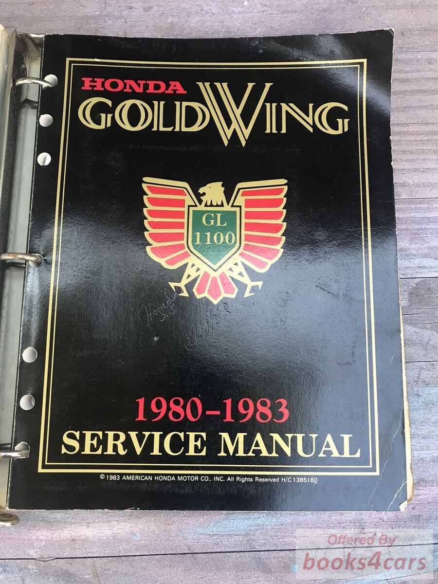 view cover of 1980-1983 Goldwing shop service repair manual by Honda