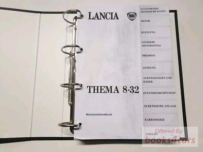 view cover of Thema 8.32 Shop Manual by Lancia