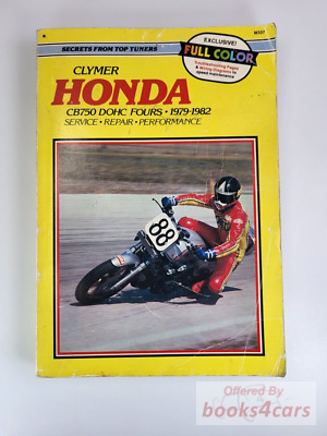 view cover of 1979-1982 Honda CB750 DOHC Shop Service Repair Manual 240 pages by Clymer