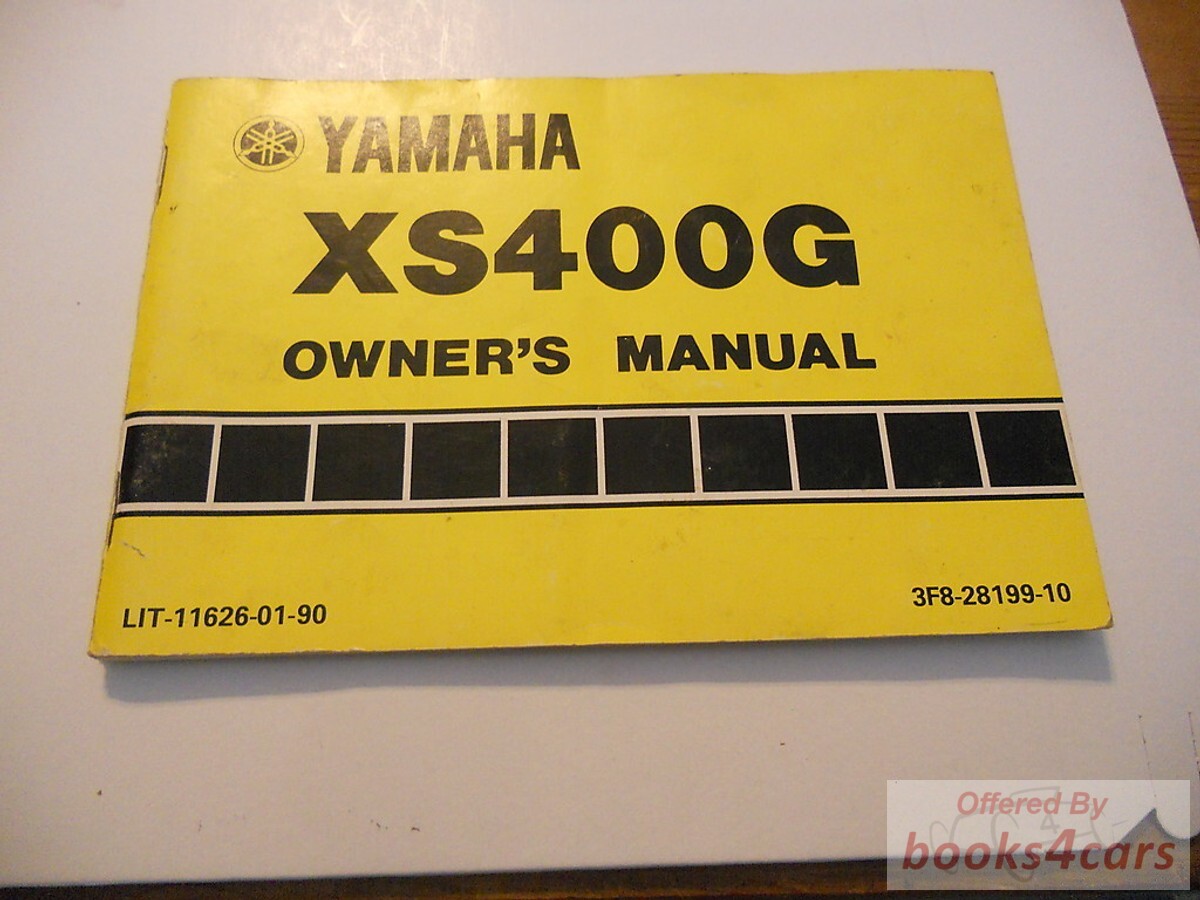 view cover of 1980 Yamaha XS400G Owners Manual