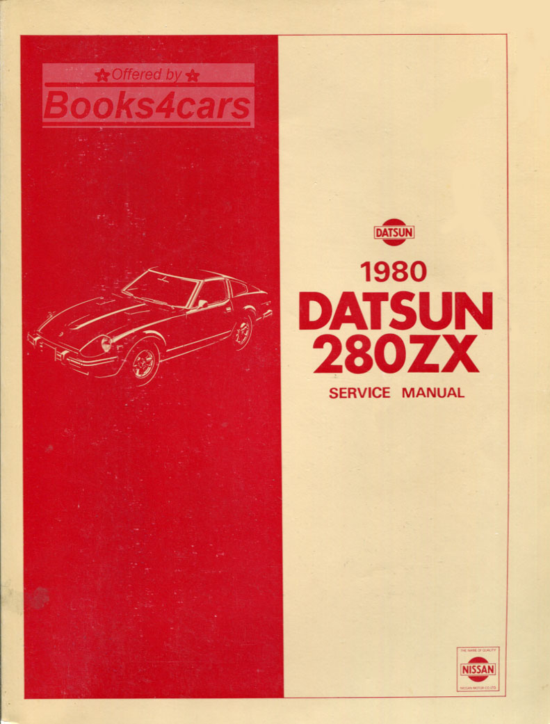 view cover of 1980 280ZX Shop Service Repair Manual by Datsun & Nissan for 280 ZX