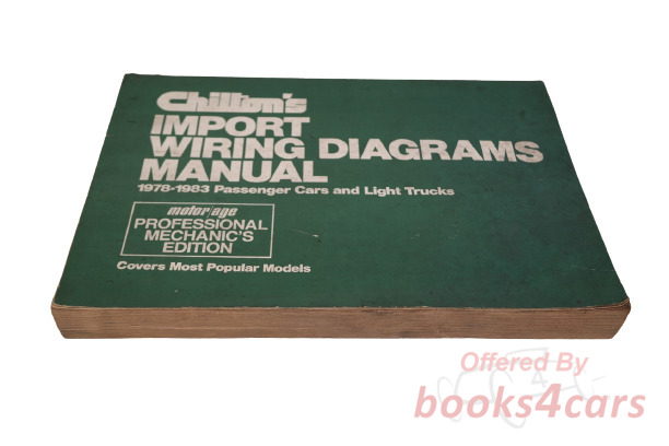 view cover of 1978-1983 Wiring Diagrams for Import passenger cars & light trucks by Chilton