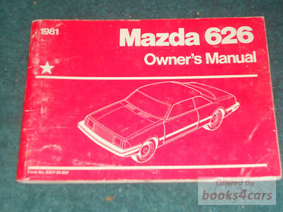 view cover of 1981 626 Owners Manual by Mazda.