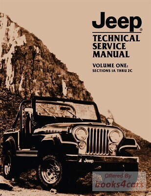 view cover of 1981 Shop Service Repair Manual by Jeep for all models CJ5 CJ7 Scrambler Wagoneer Cherokee J10 J20 pickup