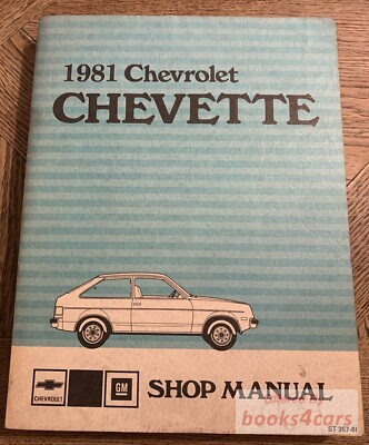 view cover of 1981 Chevette Shop Service Repair Manual by Chevrolet