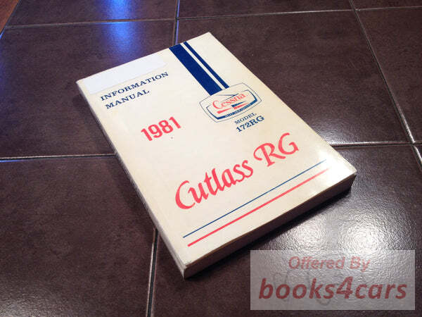 view cover of 1981 Cessna Cutlass RG Owners Manual by Cessna