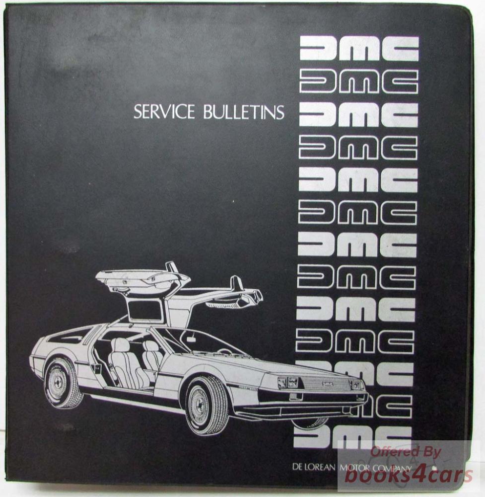 view cover of DeLorean Service Bulletins Manual