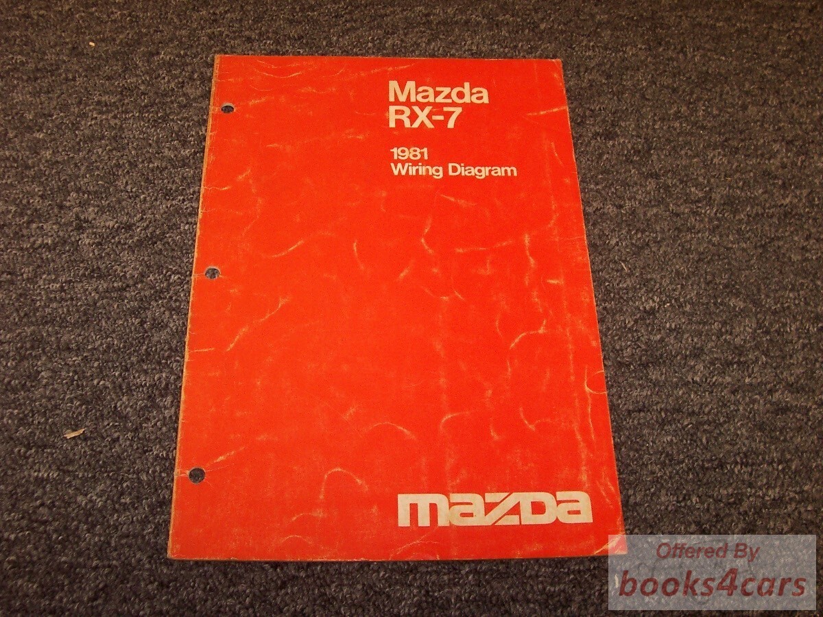 view cover of 1981 RX7 Wiring Diagram Manual by Mazda for RX-7