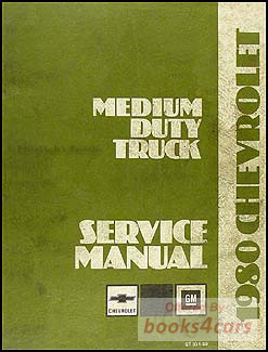 view cover of 1980-1981 Medium Duty 40-70 Truck Shop Service Repair Manual by Chevrolet & GMC