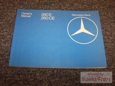 view cover of 1981 280E 280CE owners manual by Mercedes