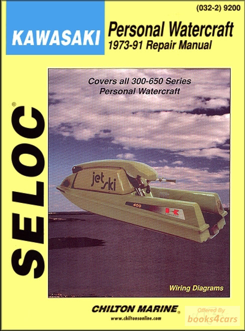 view cover of 1973-1991 Kawasaki Personal Watercraft covers all 300 to 650 series