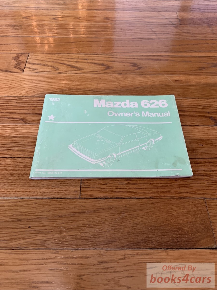 view cover of 1982 626 Owners manual by Mazda.