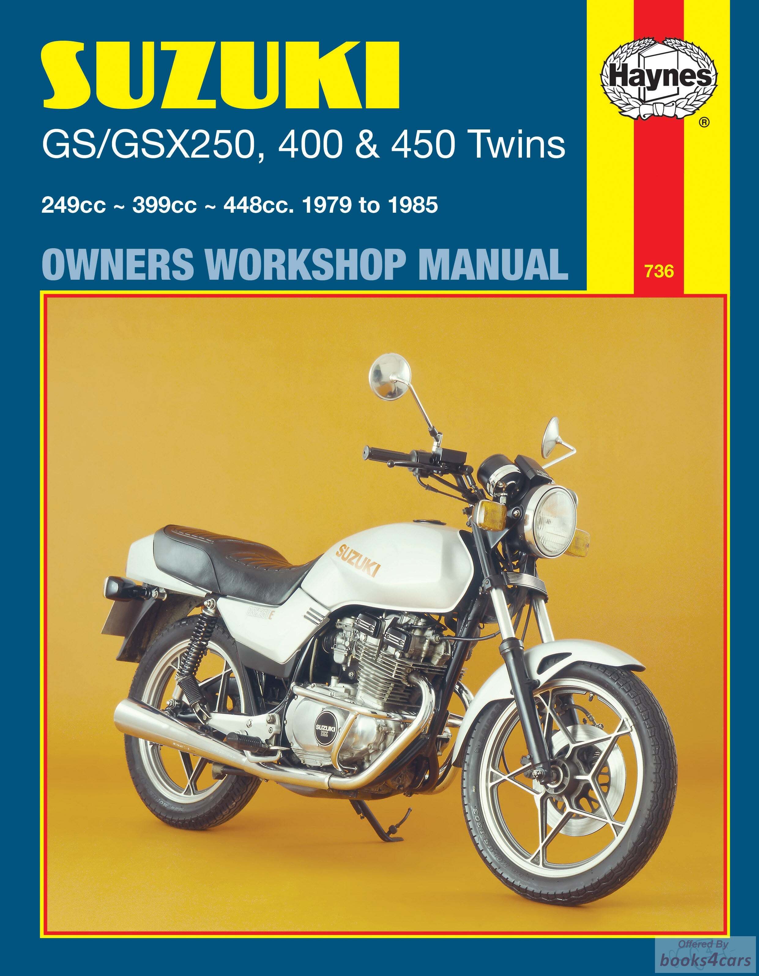 view cover of 1979-1985 GS 250 & 450 Repair Manual, Haynes