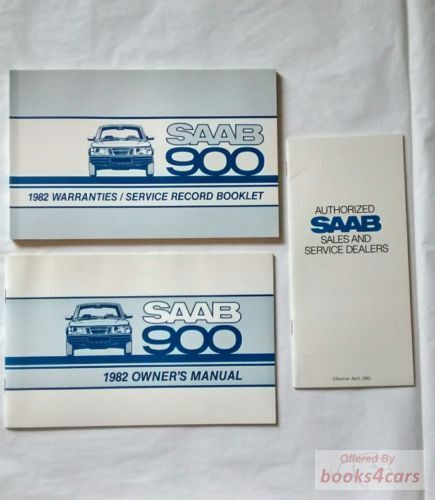 view cover of 1982 900 Warranty/Service Record Booklet