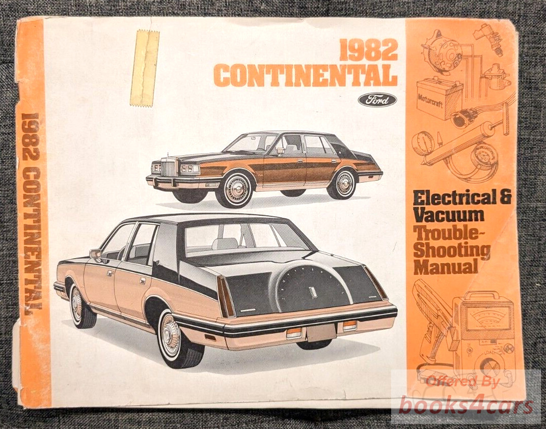 view cover of 1982 Continental Electrical Vacuum & Troubleshooting Manual by Lincoln