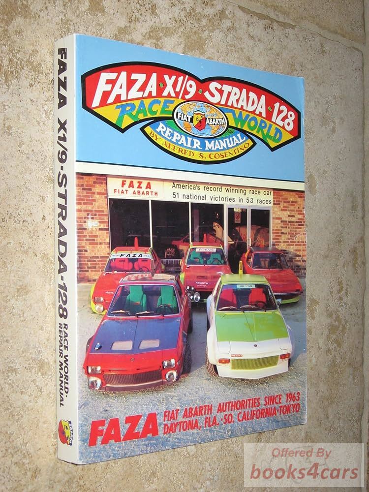 view cover of Faza X1/9 Strada 128 Repair Manual by Cosentino