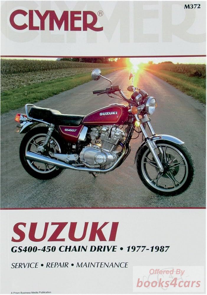 view cover of 1977-1987 GS400-GS450 Twins Chain Drive Suzuki Service Manual by Clymer