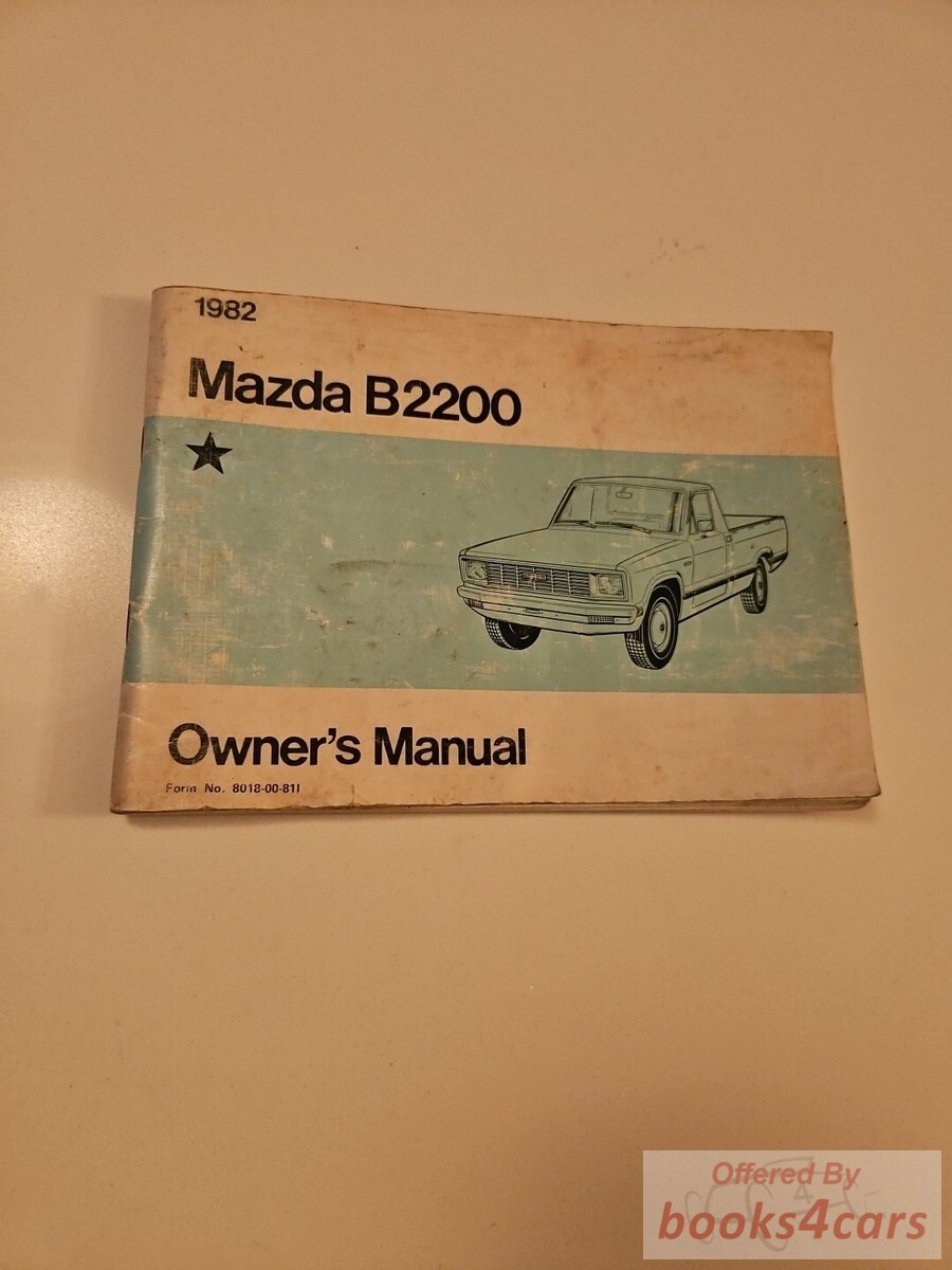 view cover of 1982 B2200 Owners Manual by Mazda