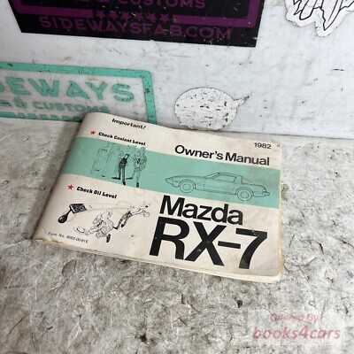 view cover of 1982 RX7 Owner's manual by Mazda for RX-7
