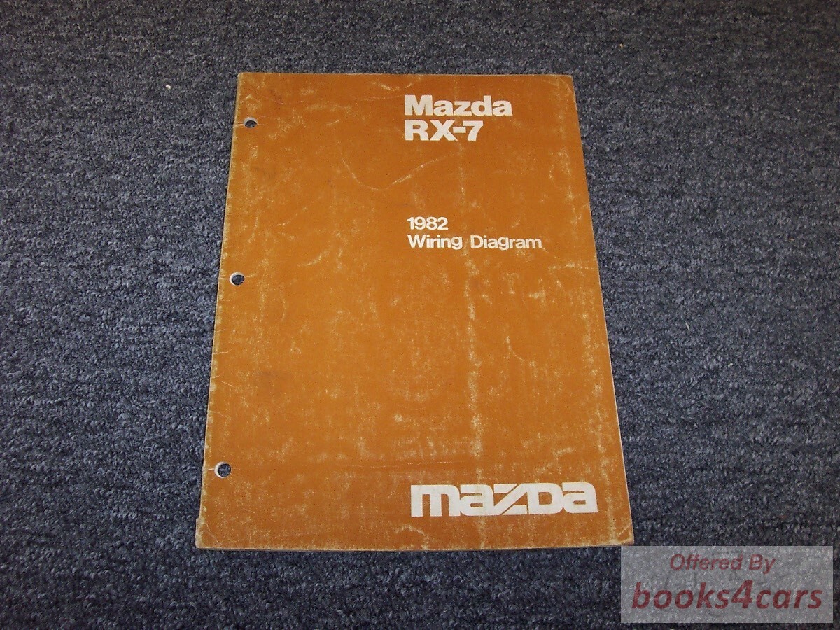 view cover of 1982 RX7 Wiring diagram manual by Mazda for RX-7