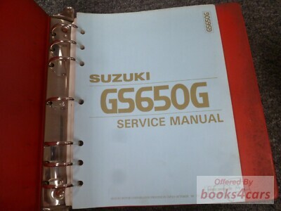 view cover of 1982 Suzuki GS650G Shop Service Repair Manual