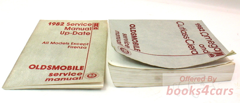 view cover of 1982 Update to Factory Service Manual for all except Firenza by Oldsmobile