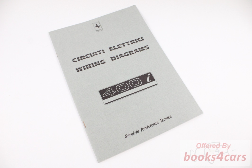 view cover of 1983 400i Electrical Wiring Manual by Ferrari