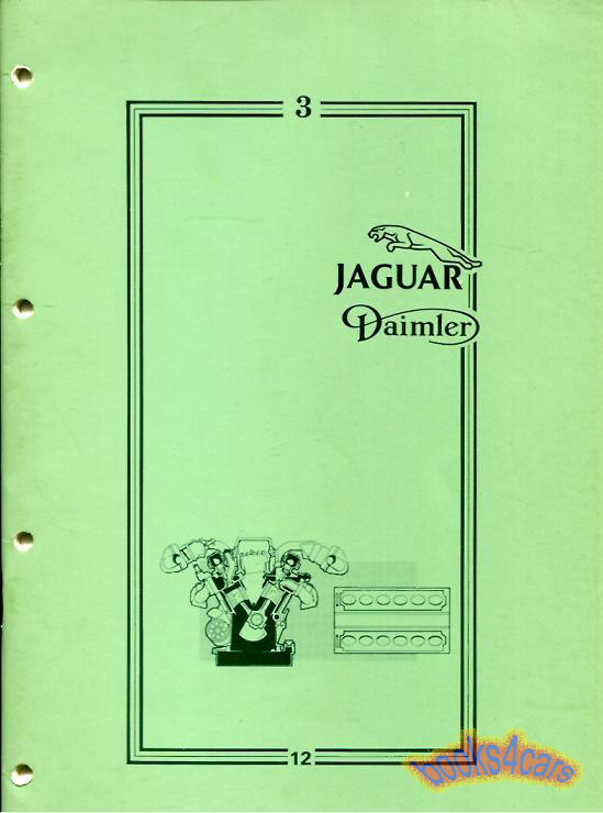 view cover of 1979-1987 XJ6 Series 3 12-Cylinder Engine Shop Service Repair Manual by Jaguar Book 3 V12